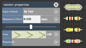 Users can set resistance by writing the value and setting value unit ...